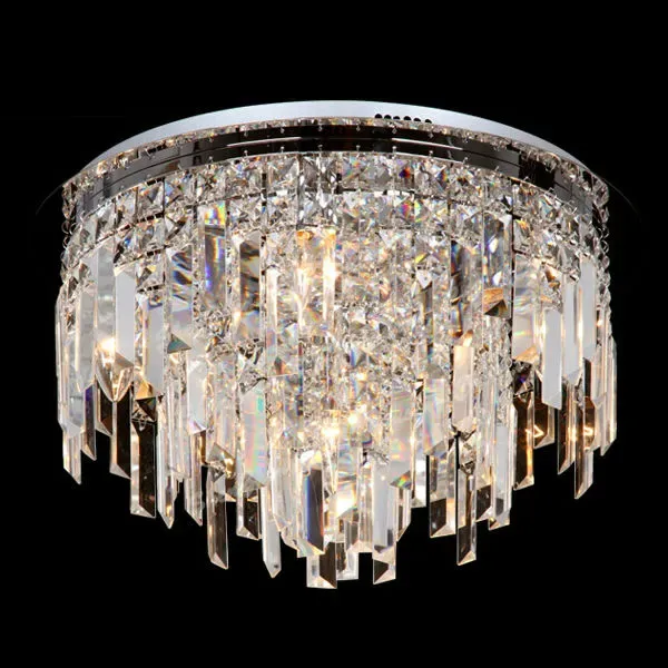 Modern Hotel Villa Room LED Ceiling Lamp Round Crystal LED Ceiling Lights factory
