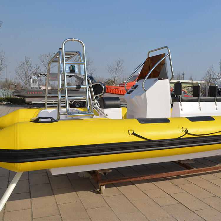 fiberglass semi-rigid inflatable fiberglass boat 700 Tourist boat yacht supplier