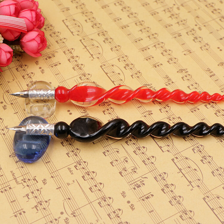 Handmade Borosilicate Murano Glass Dip Pen Holder supplier