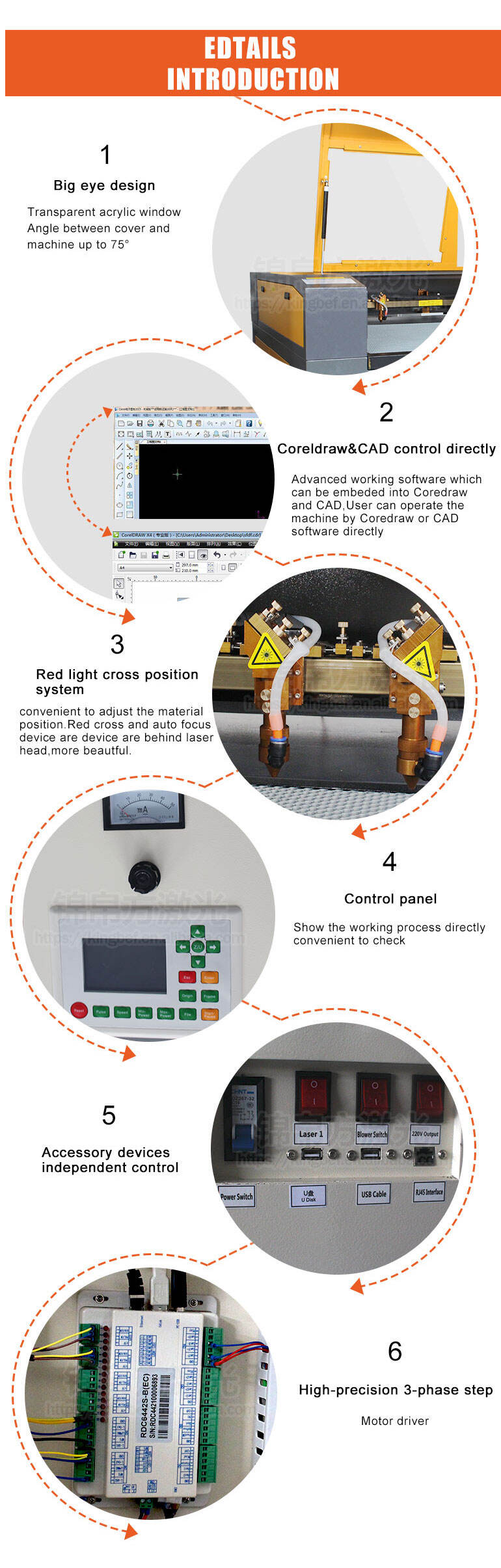 80W 100W For Rubber Acrylic Plastic Leather Wood Metal Paper MC CO2 Laser Engraving Cutting Machine supplier