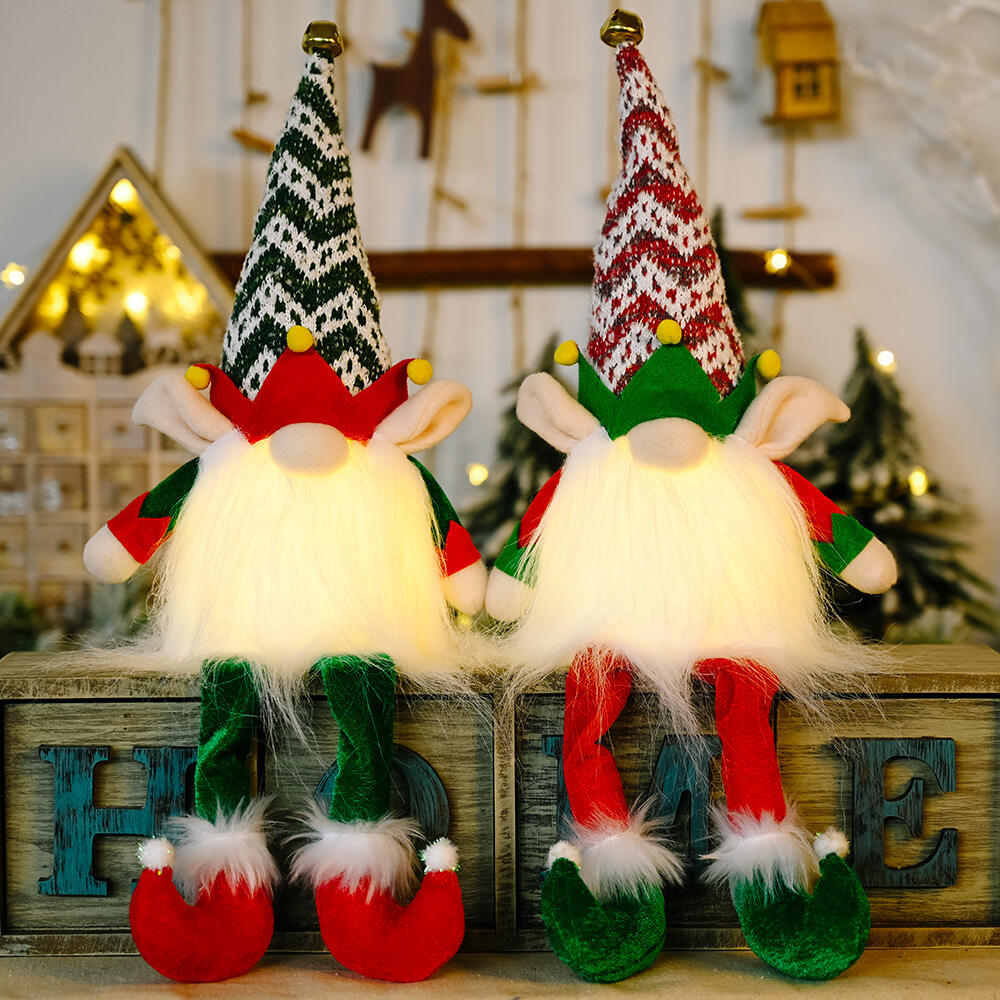 Christmas Gnome Light Plush Gnomes Gonk With Lights Elf With High Hat details