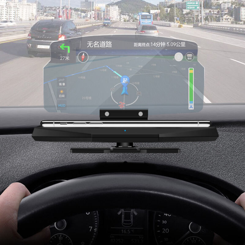 Universal Car Hud Head Up Navigation Display Phone Holder Gps Projector Auto Products car phone holder wireless charger factory