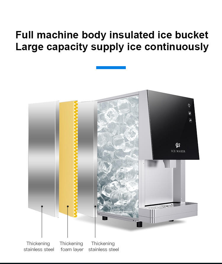 Fabrika Fiyatı ile Yeni Ticari Buz Makinesi Paslanmaz Çelik Buz Küpü Makinesi Makinesi Tedarikçi