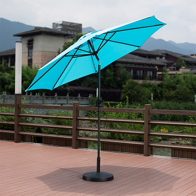 Table Market Umbrella Outdoor Setting Backyard Furniture Patio Automatic Electric Parasol With base supplier