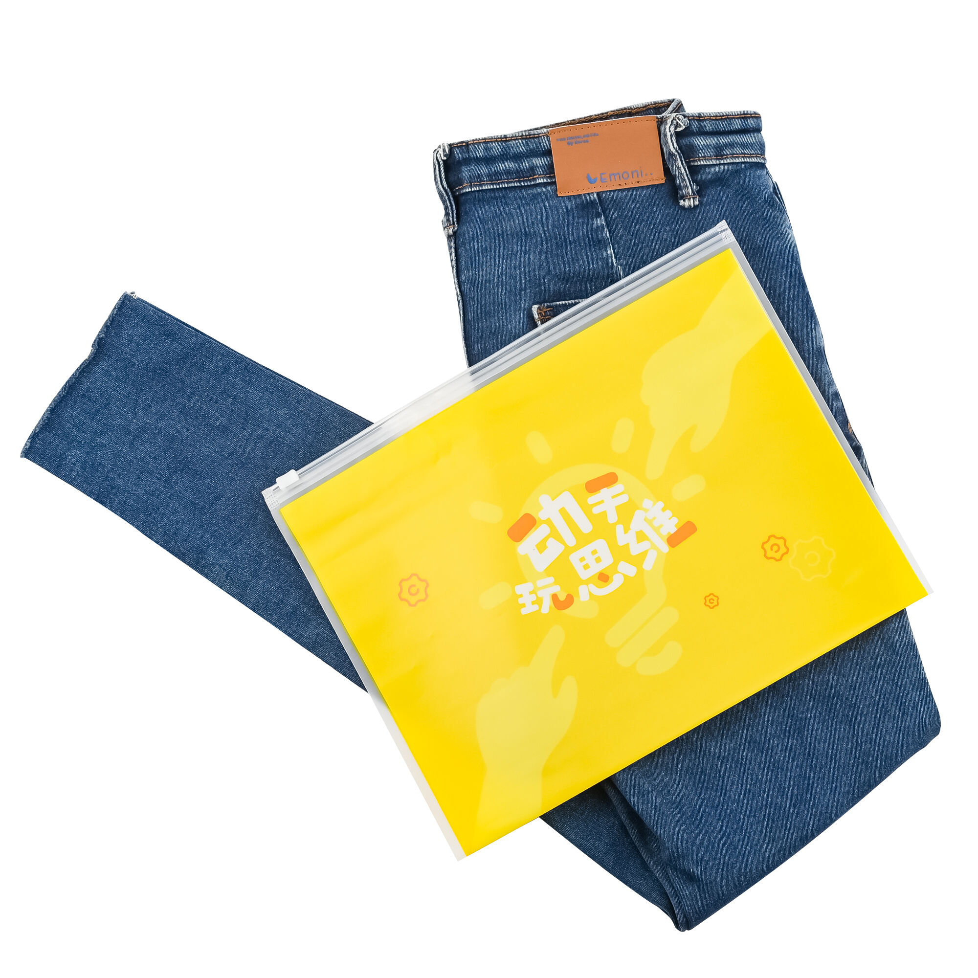 Eco-friendly Custom Logo Printed Clothes Packing Plastic Frosted Zip Lock Bags details