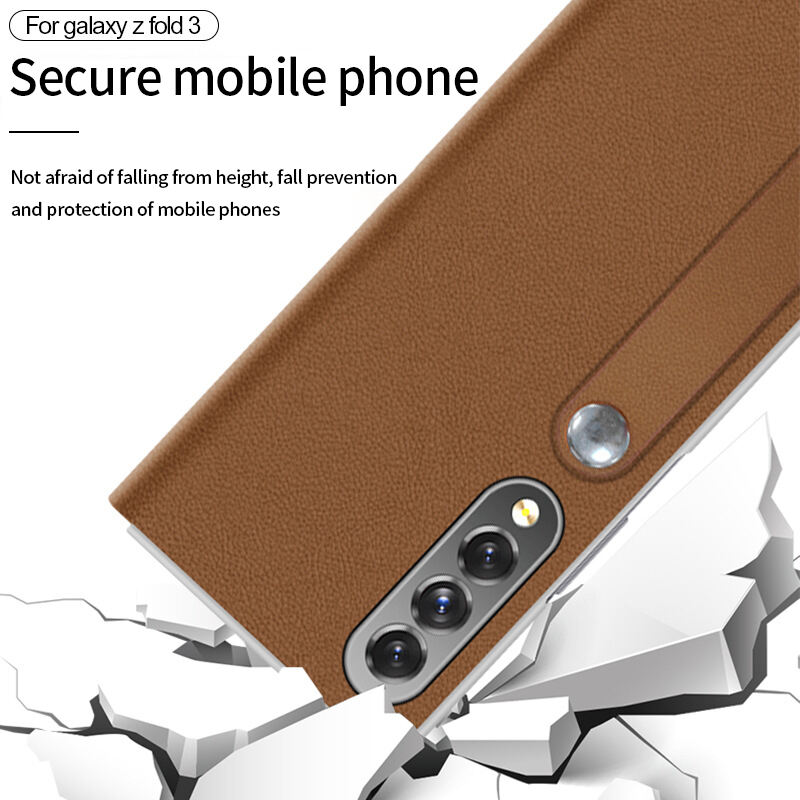 Laudtec Pu Leather Protective Cover Folding All-Inclusive Mobile Phone Case For Samsung Galaxy Z Fold 3 details