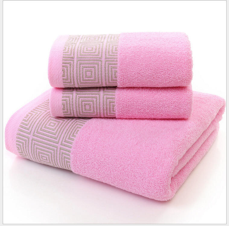 Plain Thick Absorbent Pure Cotton Comfortable face Bath Towels supplier