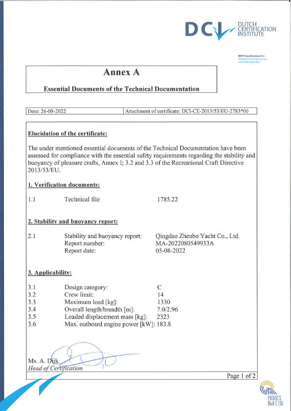 OUR HONORARY CERTIFICATE -