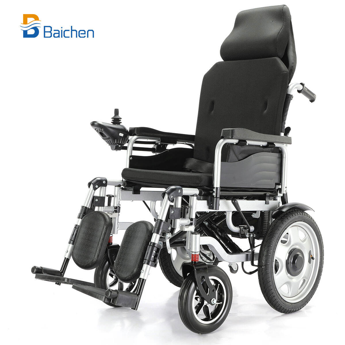 Fauteuil roulant pliable et inclinable à dossier haut BC-ES6003