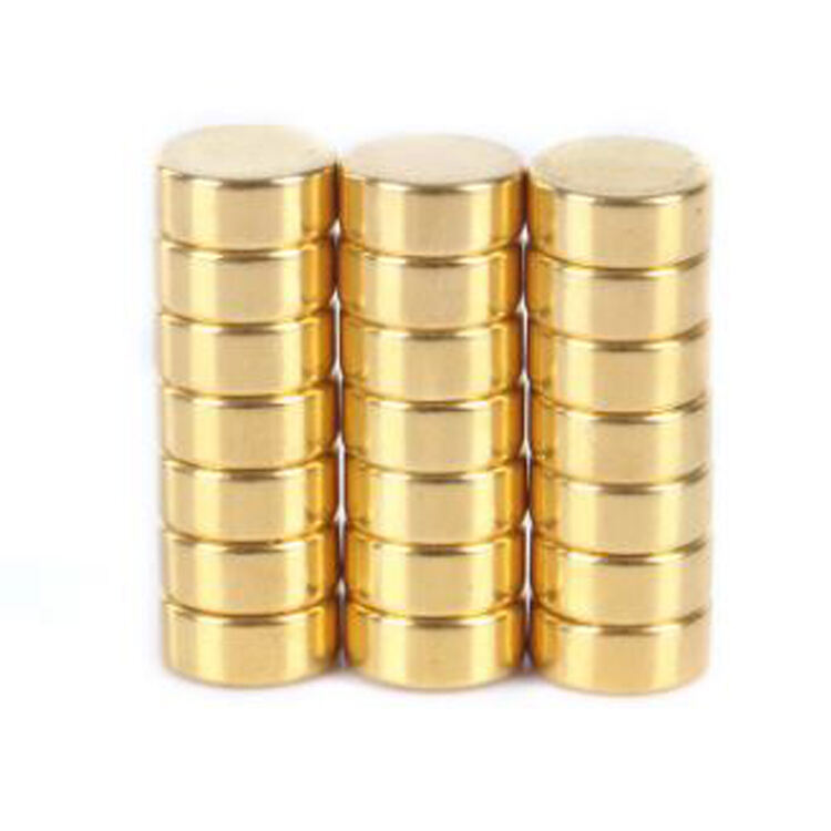 Gold-plated permanent neodymium magnet factory