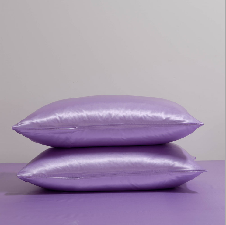 Best Quality Solid color Silk Pillow case Satin pillow case Wholesale details