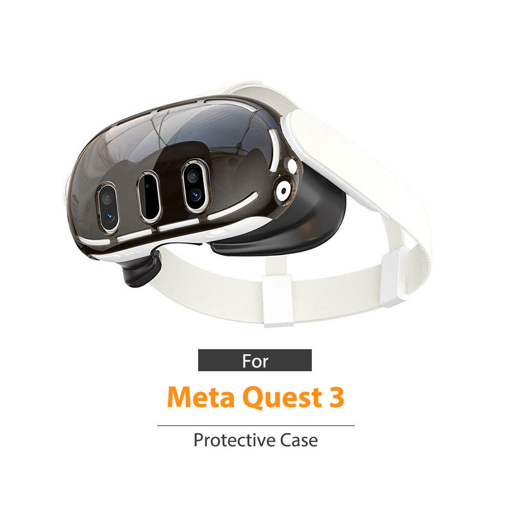 Transparent Clear Tpu Case Back Cover Silicone Soft Drop Proof For Meta Quest 3 Headset Headband manufacture