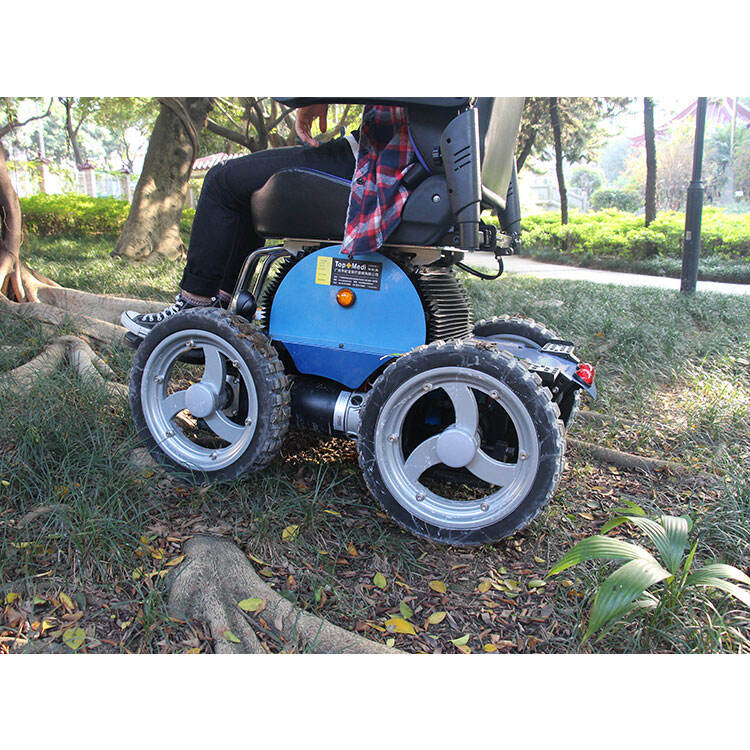 Strong capacity with electromagnetic brake seat size optional electric wheelchair conquer a variety of terrain 1350W*2  -BZ-O01 manufacture