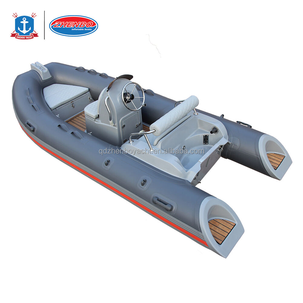 CE Rigid Fiberglass Hull 13ft RIB 390 Boat Hypalon/PVC Inflatable RIB Boat for fishing with yamaha engine manufacture