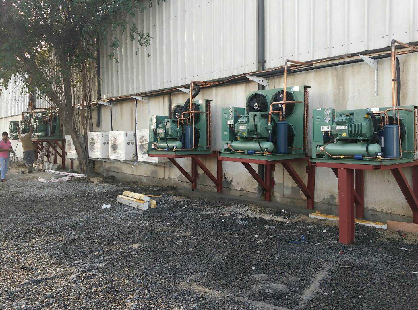 Unidade de condensação do compressor de refrigeração para fabricação de armazenamento frio