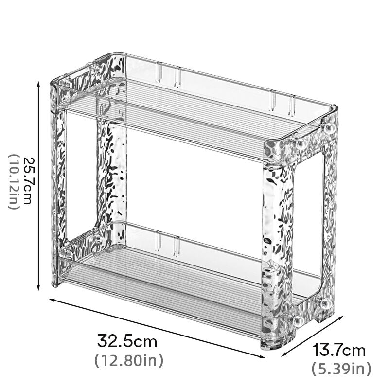 Double-Tier Plastic Wall-Mounted Storage Rack Living Room Furniture with Shower Organizer Tools Storage Holders factory