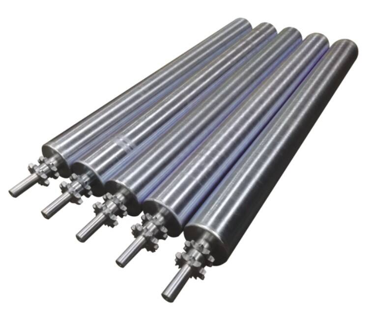 108mm Dia Tube Heavy Duty Conveyor Trough Flat Gravity Rollers Drive Steel Pipe Carrying Transport Roller Idler manufacture