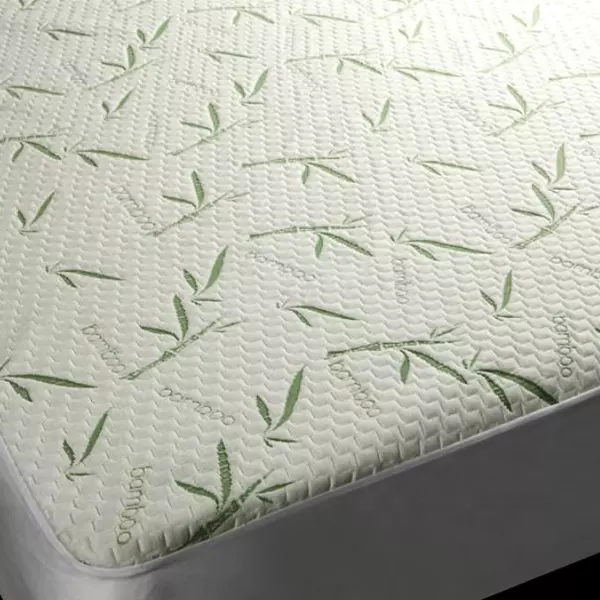 Custom Quilted Fabric Premium Breathable Comfortable bamboo mattress protector waterproof manufacture