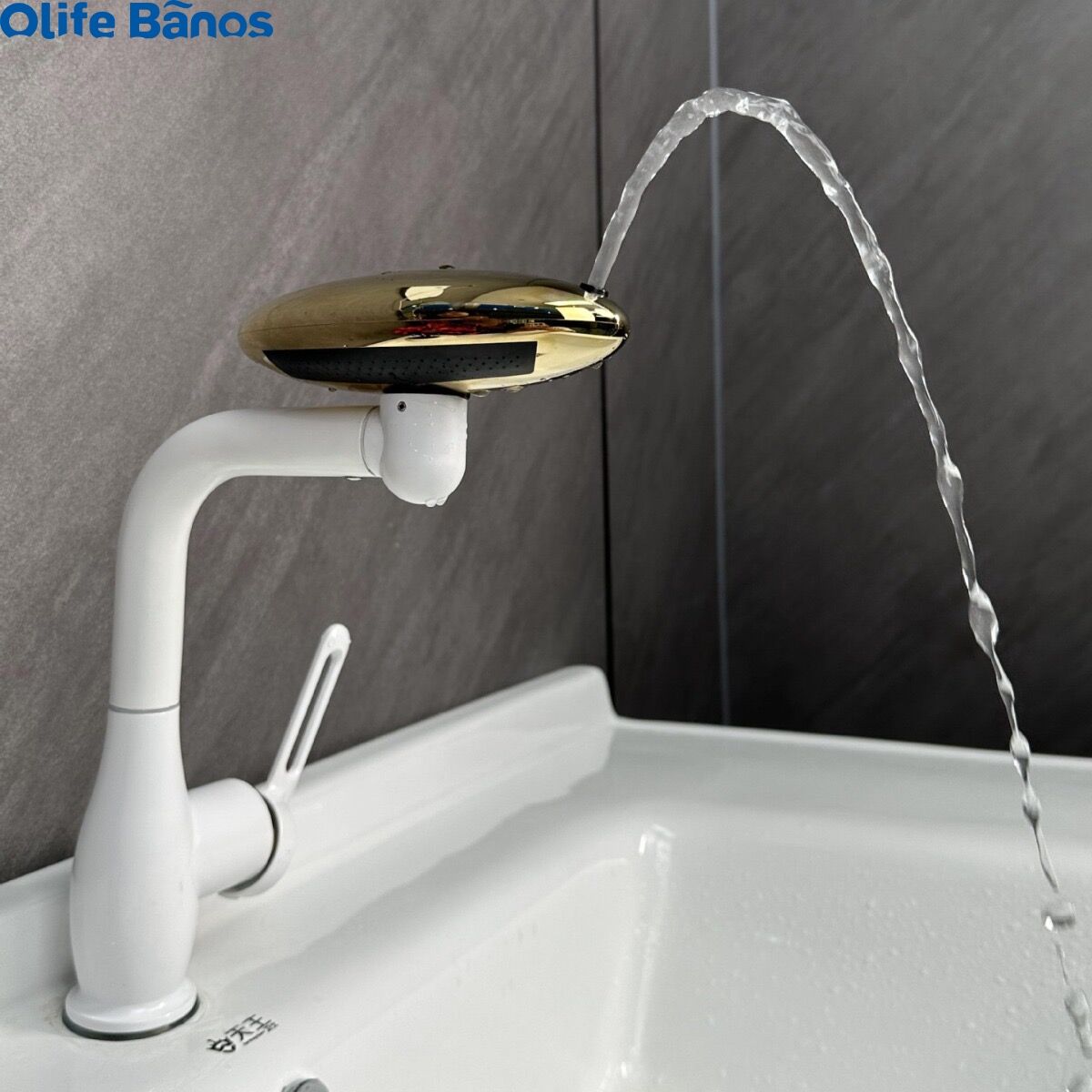 Olifebanos bathroom 304 4 functions Delux Single handle chrome basin faucet mixer deck mounted washroom counter top sink faucet