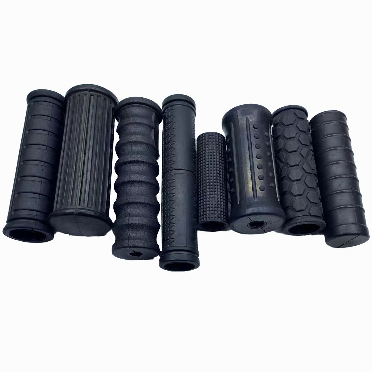 Custom Motorcycle Mount Black Handlebar Rubber Grips details