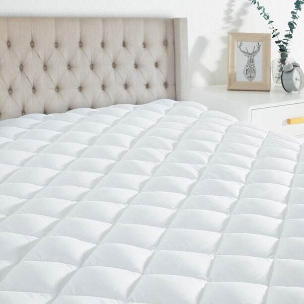 Wholesale 8-21" Deep Pocket Quilted Cooling Mattress Cover mattress protector waterproof low price supplier