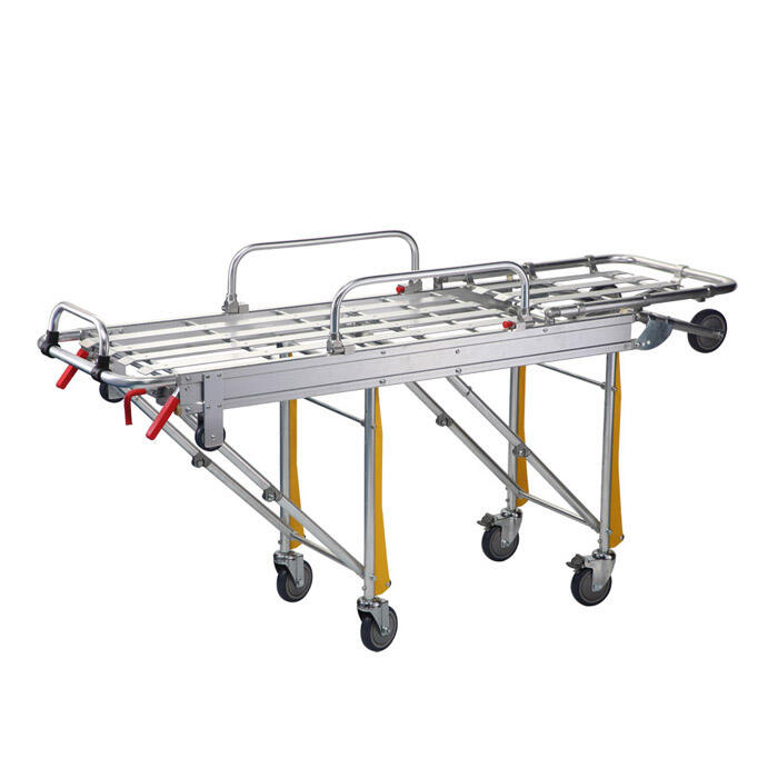 Lightweight Convenient Retractable Aluminum Alloy Emergency Ambulance Stretcher For Sale supplier