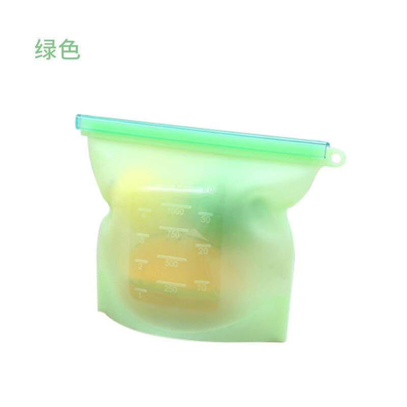 Reusable Silicone Food Storage Bag Waterpoof Leakproof Snack For milk and bread manufacture