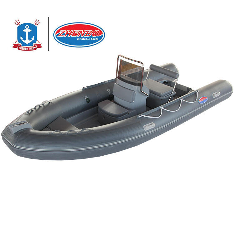 Ce Appro Luxury Deep V Orca Steering Console 16 Ft Hypalon Rigid Inflatable 16ft Rib Boat 480 With Motor factory