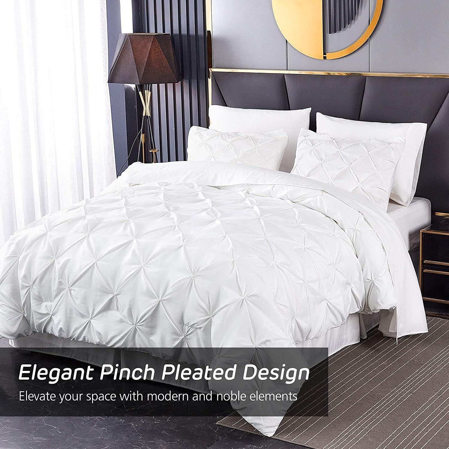 All Season Pinch Comforter Reversible Down Alternative Comforter Set supplier