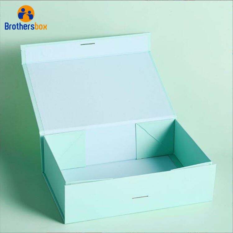 Multi-color Folding Gift Box with Ribbon / Custom Collapsible Rigid Box supplier