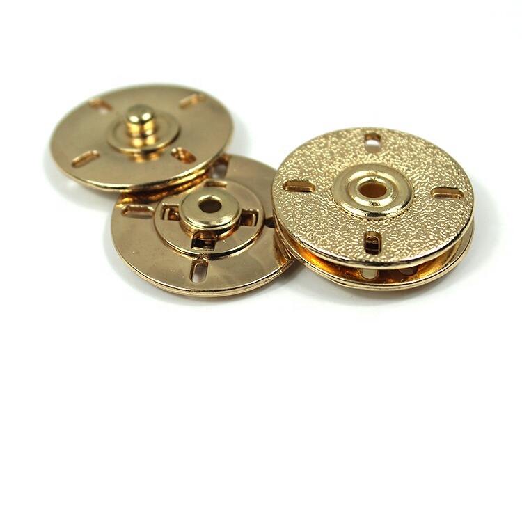 21mm 25mm Two part factory price metal invisible sew on snap fastener button