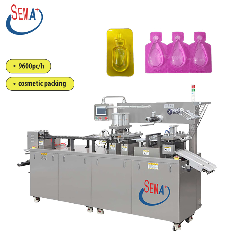 New Cosmetic Double eye mark Blister Machine Liquid Manufacturer Blister Packaging Machine