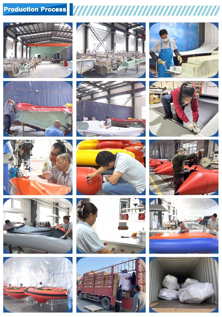 Customize 21.5ft Ocean Rib Boat Inflatable 6.5m Hydraulic Steering Center Console French Orca Hypalon Rib-650 factory