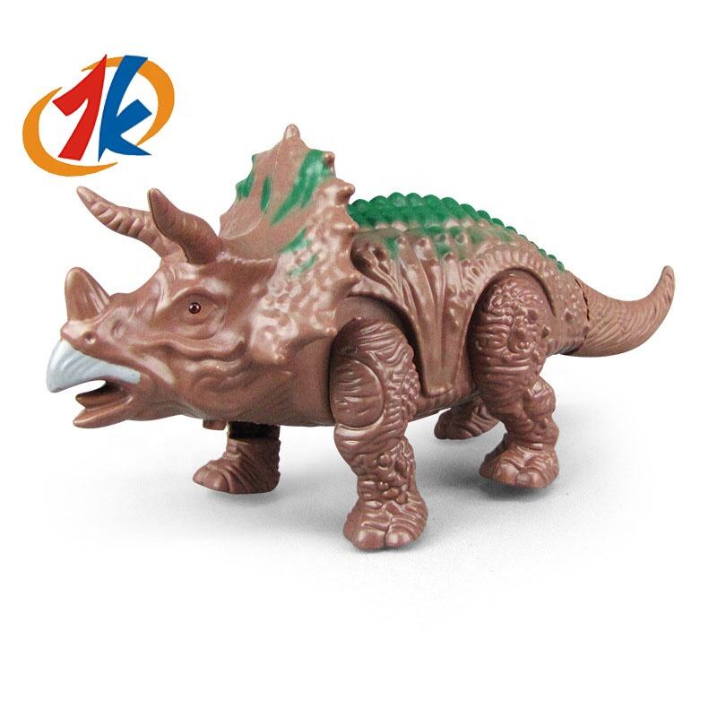 2024 new ins style DIY electric light and sound crawling dinosaur toys assembled dinosaur toys supplier