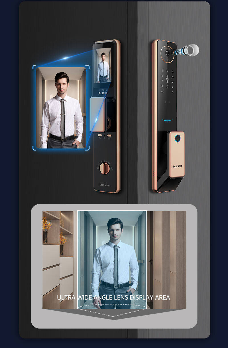 Factory Face Recognition Matter Standard Device Front Door Keyless Entry Smart Lock manufacture