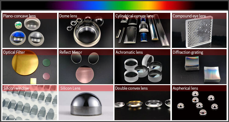 Fournisseur de lentilles grossissantes sphériques plano-convexes optiques personnalisées en usine