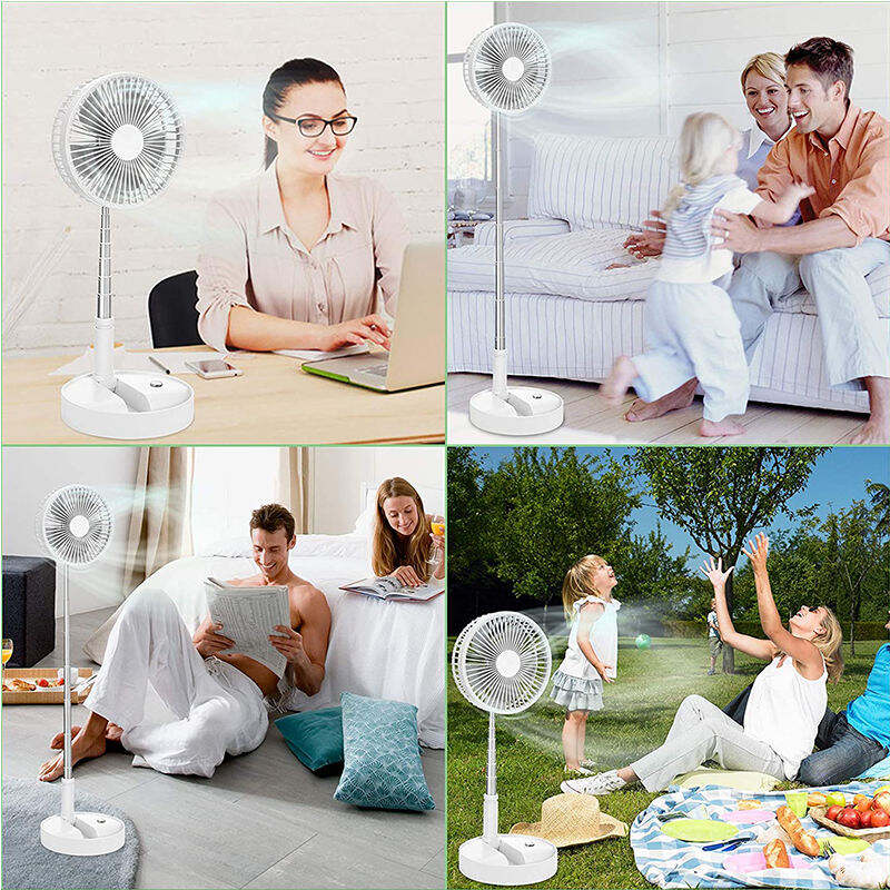 Factory Price 2024 Household Portable Folding USB Standing Mini Fan Rechargeable Desk Table Fan details