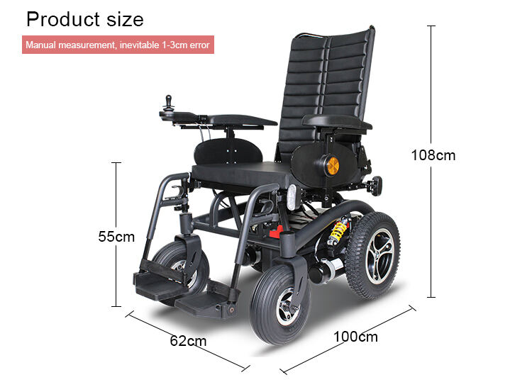 electromagnetic brake excellent obstacle crossing wheelchair electric power wheelchair for disabled handicap wheelchair- SWC01 supplier