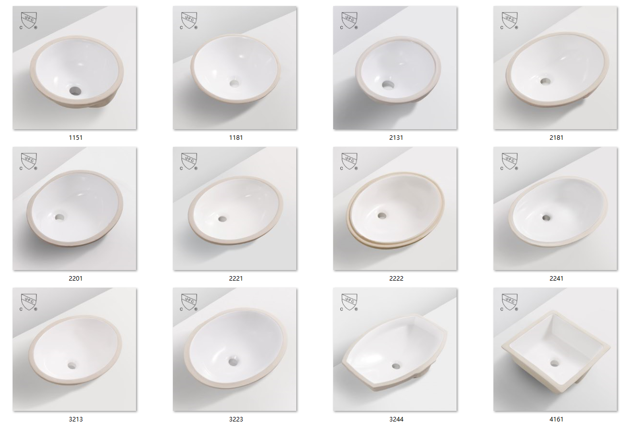 ce ceramic sanitary ware cupc countertop mounted under counter basin factory