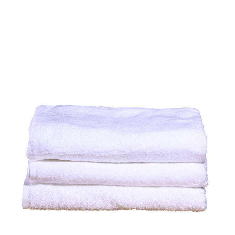 High absorbent plain white 16S hotel bath towel for SPA details