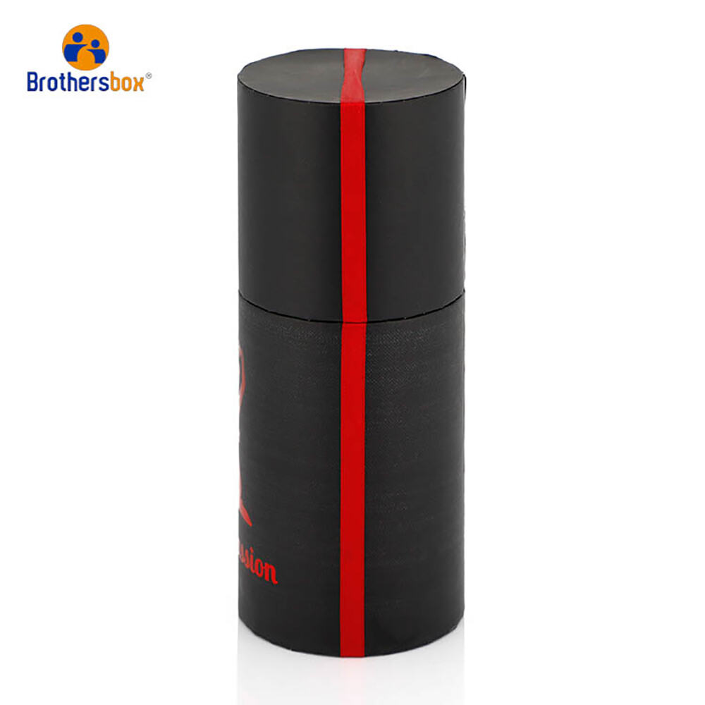 Black Cylinder Perfume Packaging Boxes factory