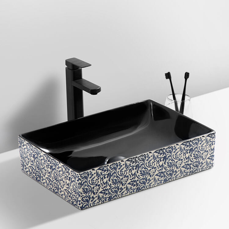 manufacturer art ceramic basin for counter top basin table top  rectangular wash basin details