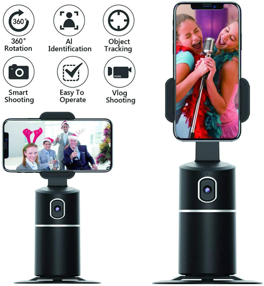 Face Tracking Holder Foldable Automatic Smart Selfie Stick Tripod 360 Rotating Face Object Tracking Support Cell Phone Holder supplier