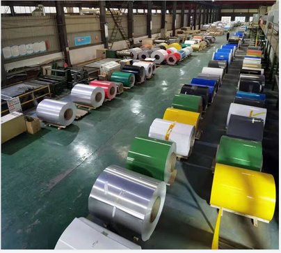 16 Gauge PPGI Color Coated Steel Coil PPGI Galvanized Steel Coil for Roofing Sheet factory