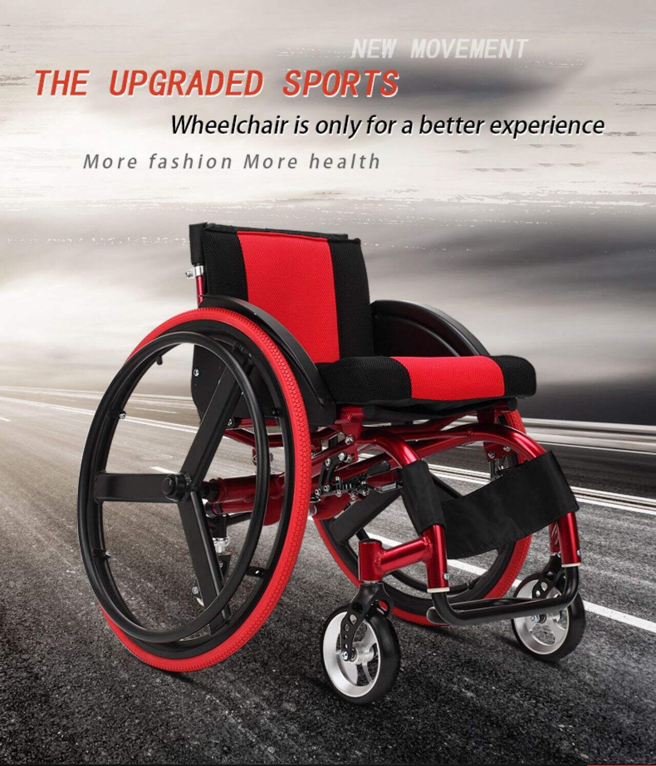 KSM- 220 Hot selling sport folding wheelchair lightweight manual wheelchair for the elderly supplier