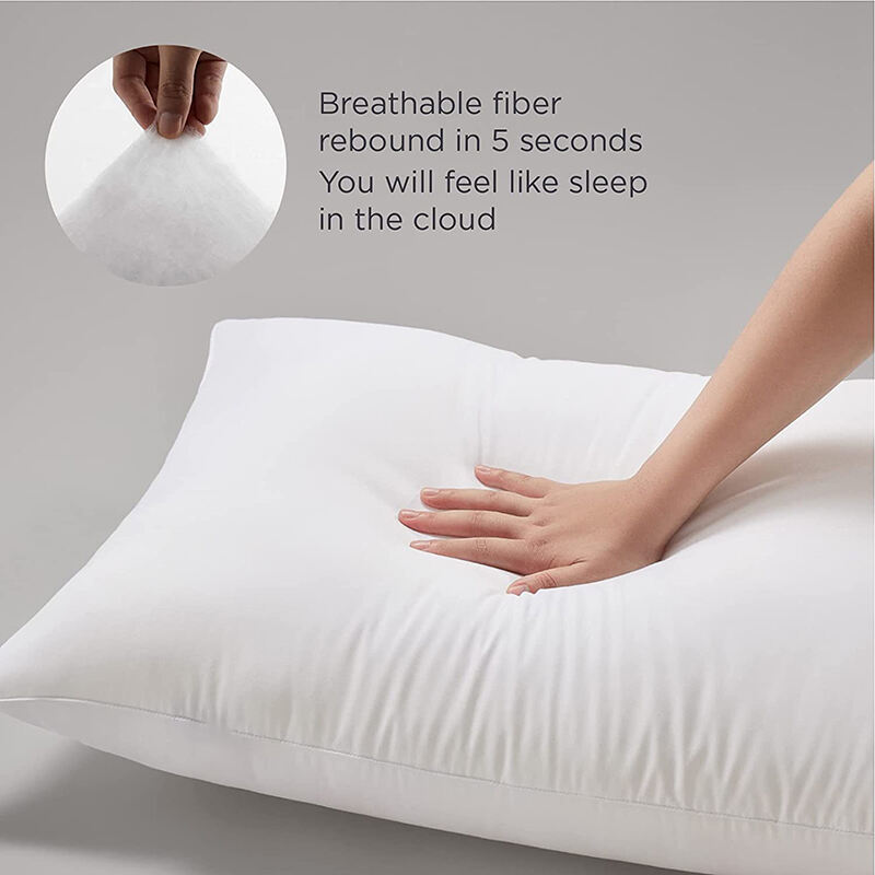 High Quality Healthy Sleep Firm Pillows Standard Size Down Alternative 5 star hotel pillow supplier