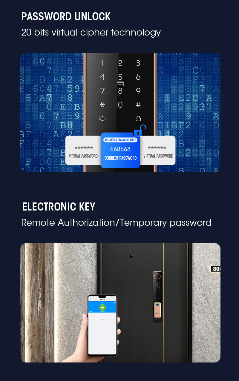 Factory Face Recognition Matter Standard Device Front Door Keyless Entry Smart Lock details