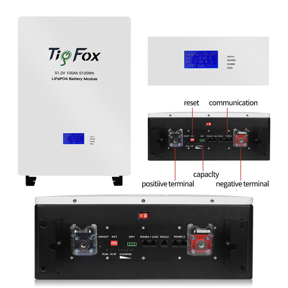 Tigfox solar inverter 3kw 48 volt lithium battery 5kw solar inverter batterie ion lithium 5kw 10kw lifepo4 battery energy factory