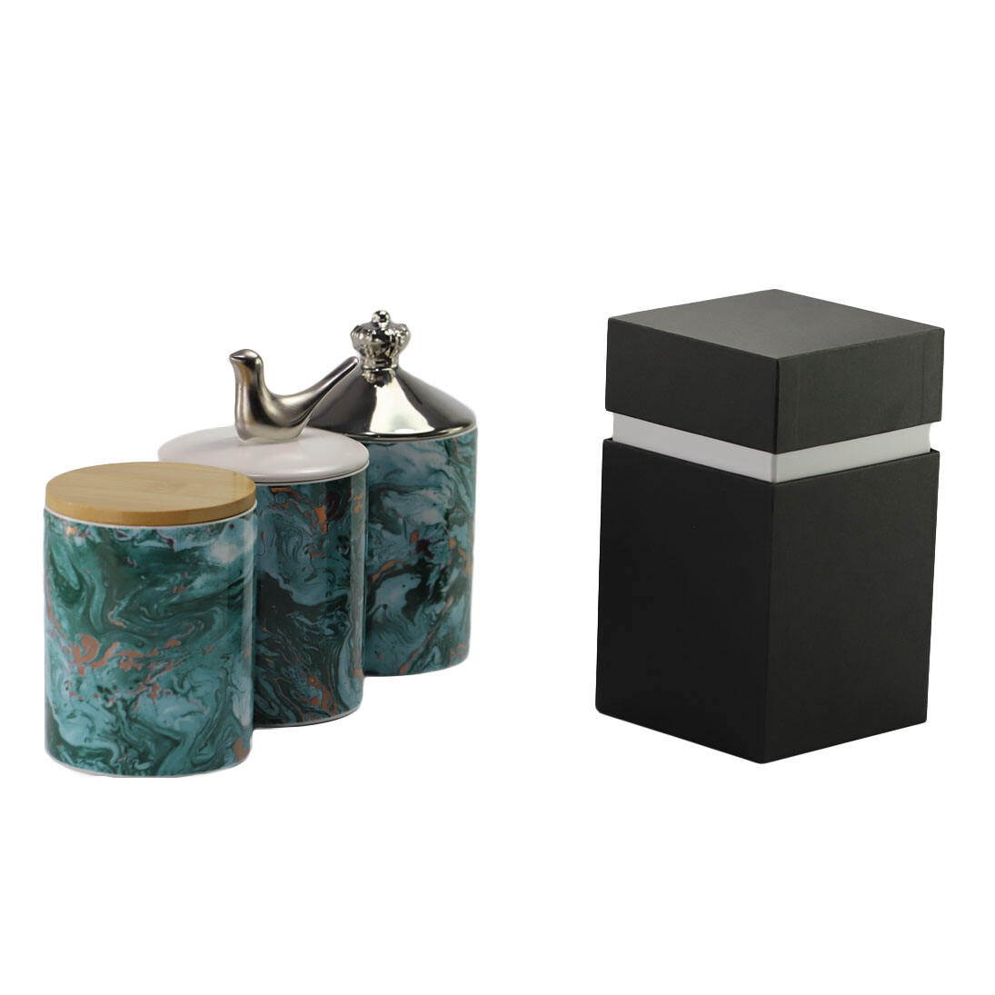 Fashionable Ceramic Sublimation Cylinder Design Container Round Shape Candle Jar supplier