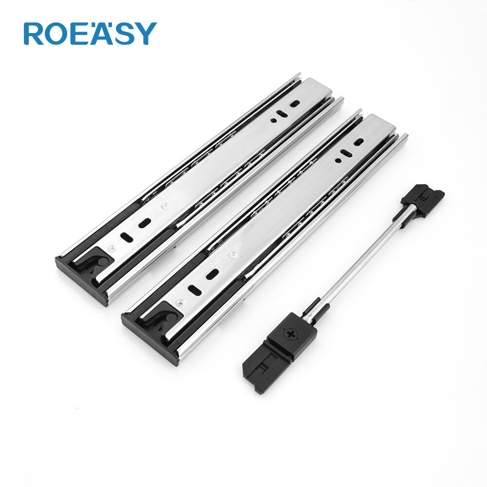 ROEASY CS-01 Drawer slides soft close ball bearing drawer slide push open touch open cabinet drawer slide